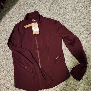 NWT Asics Athletic Burgundy Jacket Size M
